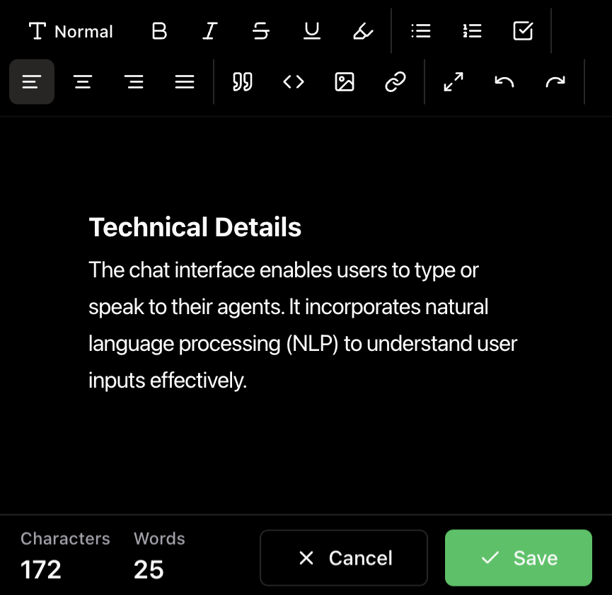 Rich Text Editor